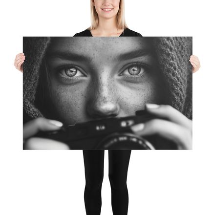Photographer&#x27;s Gaze - Black &amp; White Art Print by WHATAPRINT