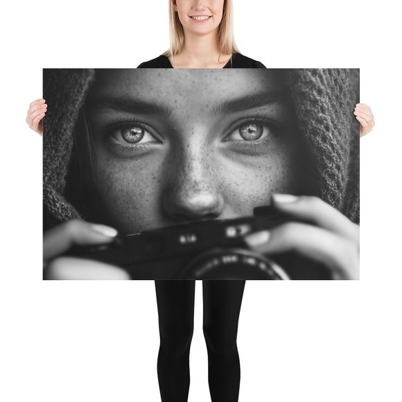 Photographer&#x27;s Gaze - Black &amp; White Art Print by WHATAPRINT