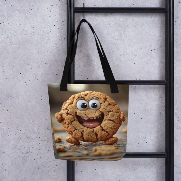 &quot;Happy Crumb&quot; All-Over Print Tote Bag