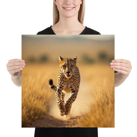 Apex Speed: Cheetah in Full Stride 