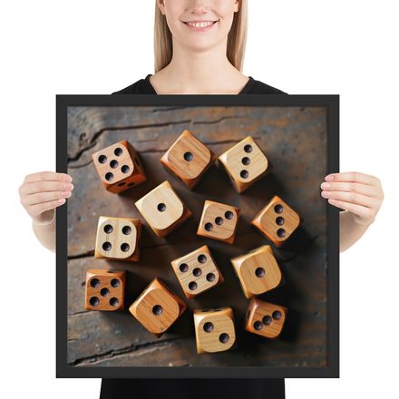 The Natural Roll: Wooden Dice Array