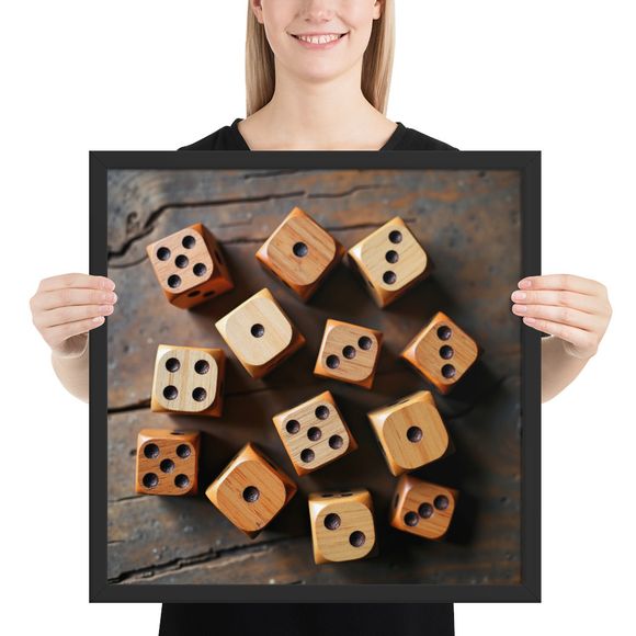The Natural Roll: Wooden Dice Array