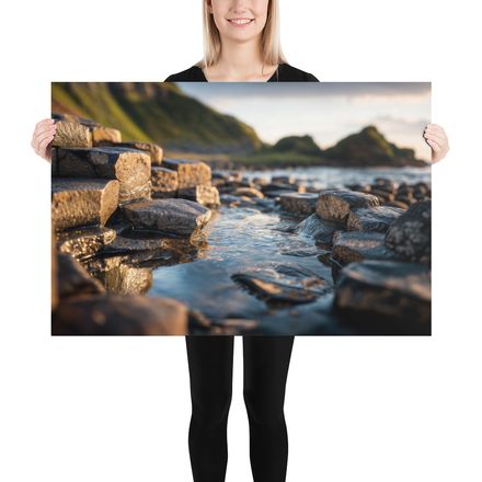 The Giant&#x27;s Footsteps - Causeway at Sunset