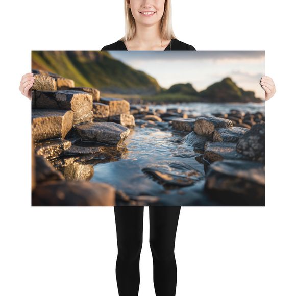 The Giant&#x27;s Footsteps - Causeway at Sunset
