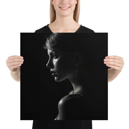 Midnight Elegance: Profile in Light