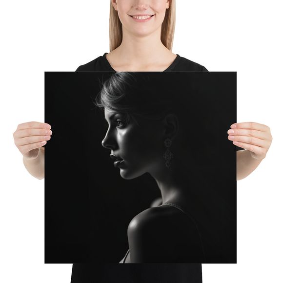 Midnight Elegance: Profile in Light
