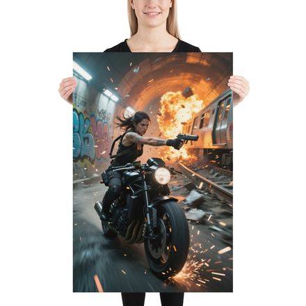 Urban Escape: High-Octane Action Poster