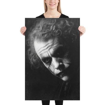The Joker: A Rembrandt-Inspired Portrait Art Print by WHATAPRINT