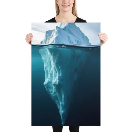 The Unseen Depths: Iceberg Poster