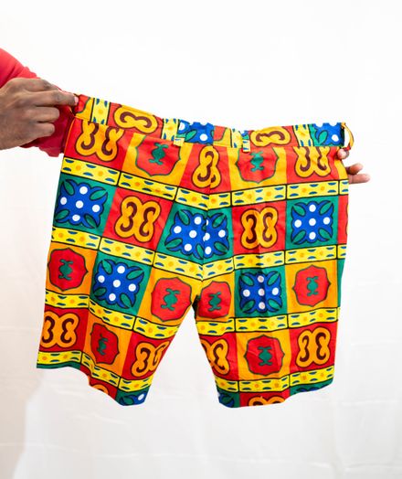 Vibrant Patterned Shorts