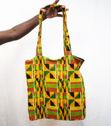 Vibrant Kente Tote