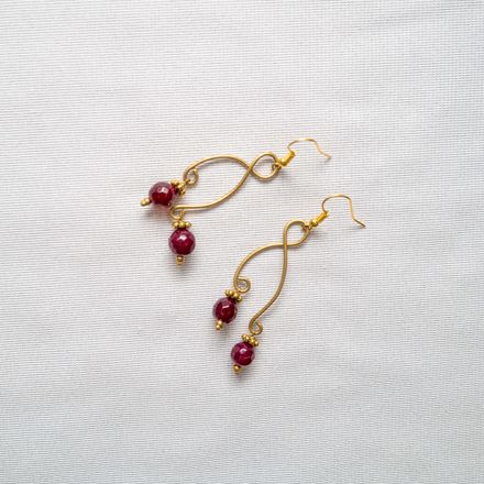 Beaded Loop Earrings