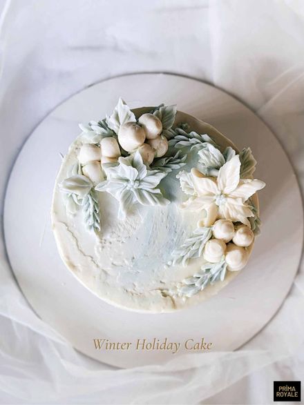 Winter Holiday Cake (downloadable)