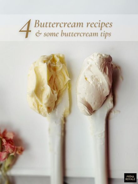 FOUR (4) buttercream recipes for flower piping &amp; hot climate tips (downloadable)