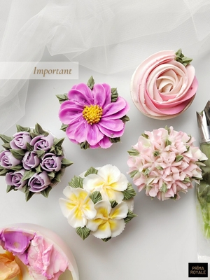 [Important] Buttercream &amp; Piping Technique, Working Efficiently &amp; Beginner Flowers (Downloadable)