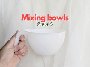 Set of 4 Mixing bowl cup stackable