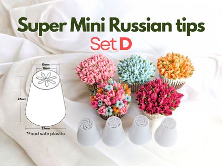 Super Mini Russian tips buttercream flower cake piping tip nozzle