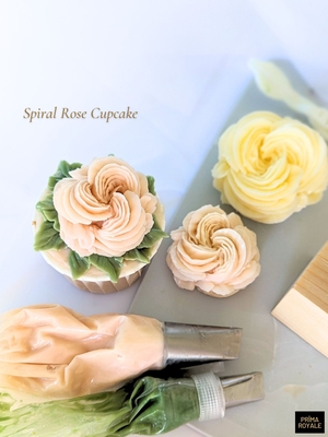 Spiral Rose Cupcake (downloadable)