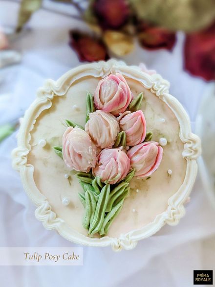 Tulip Posy Cake (downloadable)