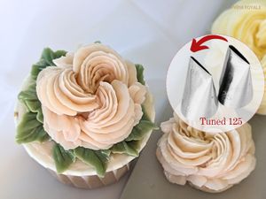 TUNED 125 cake decorating tip buttercream flower cake piping tip