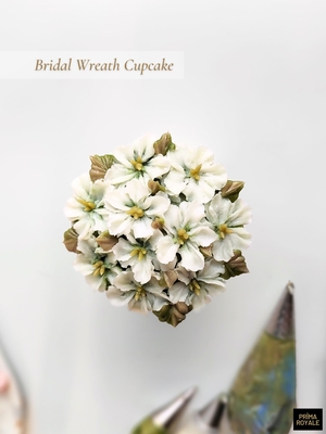 Bridal Wreath Cupcake (downloadable)