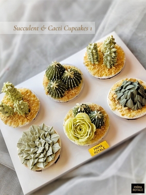 Succulent &amp; cacti cupcakes 1 . Easy! (downloadable)