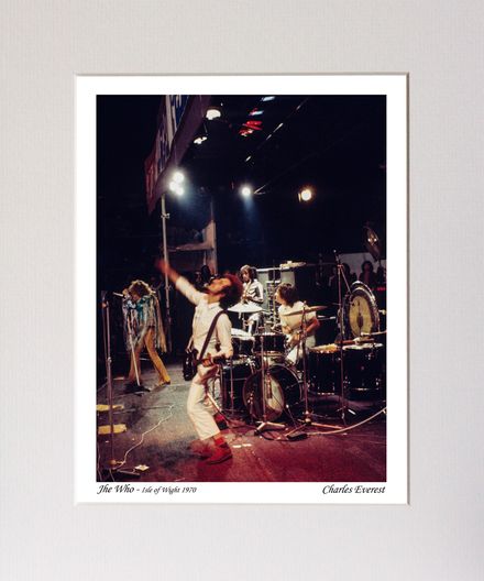 The Who - On stage - (V) - 1970 Isle of Wight Festival - Mounted Print - (12&quot;x10&quot;) [321002]