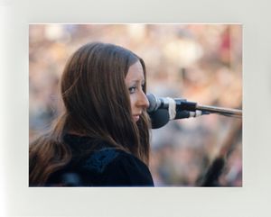 Pentangle - Jacqui McShee - close up - 1970 IOW Festival - Mounted Print - (20&quot;x16&quot;) [322481]