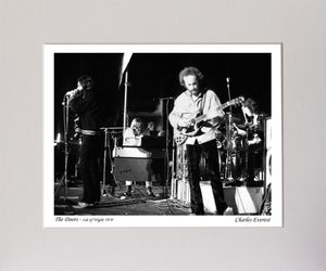 The Doors - On stage - (mono) - 1970 Isle of Wight Festival - Mounted Print - (12&quot;x10&quot;) [323112]