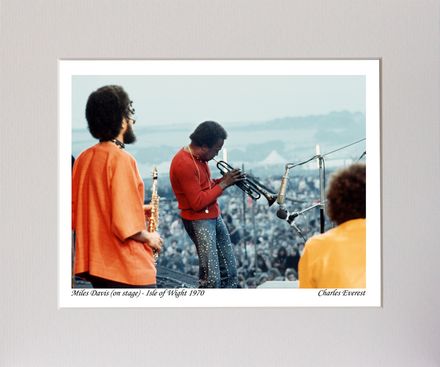 Miles Davis - &quot;Call it anything&quot; - 1970 Isle of Wight Festival - Mounted Print - (12&quot;x10&quot;) [321316]