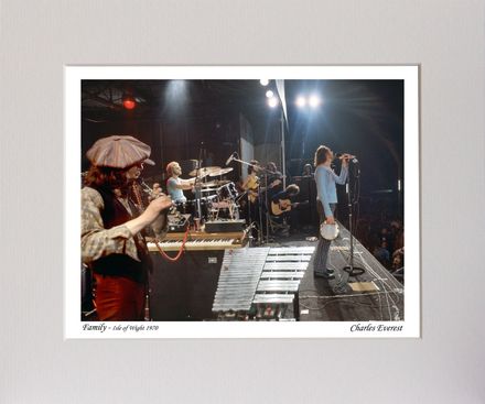 Family - On stage lead by Roger Chapman - 1970 IOW Festival - Mounted Print - (12&quot;x10&quot;) [321248]