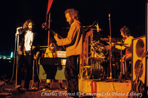 The Doors on stage at 1970 Isle of Wight Festival by Charles Everest