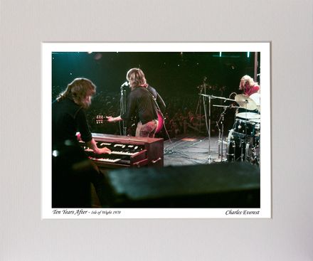 Ten Years After - Chick, Alvin &amp; Leo - 1970 IOW Festival - Mounted Print - (12&quot;x10&quot;) [323334]