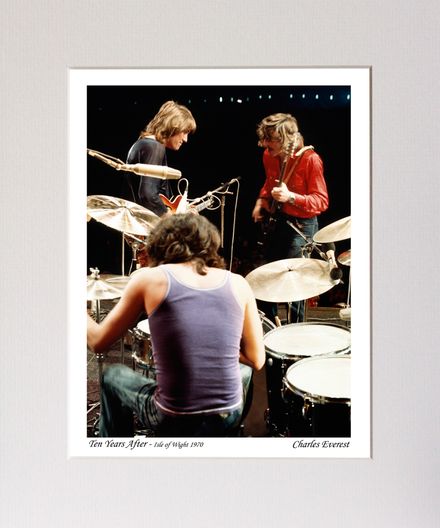 Ten Years After - Alvin, Leo &amp; Ric - 1970 IOW Festival - Mounted Print - (12&quot;x10&quot;) [323327]