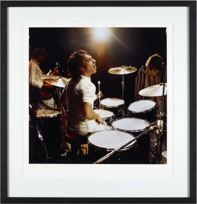 Keith Moon on drums (The Who)