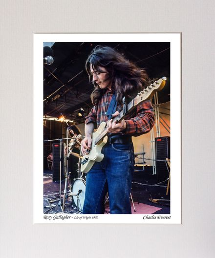 Taste - Rory Gallagher - (1966 Fender Telecaster) - 1970 IOW - Mounted Print - (12&quot;x10&quot;) [321231]