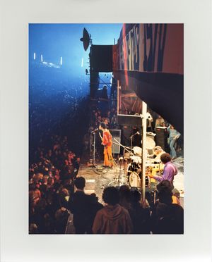 Jimi Hendrix Experience - On stage (with arena) - 1970 IOW - Mounted Print - (20&quot;x16&quot;) [322535]