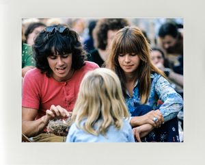 Donovan - (with bird nest) - 1970 Isle of Wight Festival - Mounted Print - (20&quot;x16&quot;) [322641]