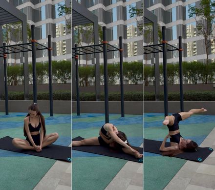 Morning yoga🪄🧘🏽‍♀️