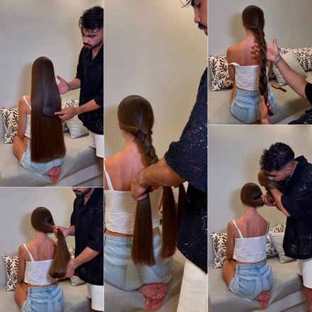 Relaxing brushing &amp; braiding🪄💓
