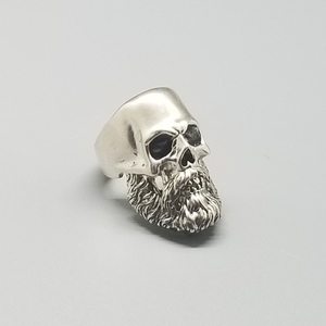 Skelton Sterling silver ring, bikers, spooky holloween, gothic, mens ring 