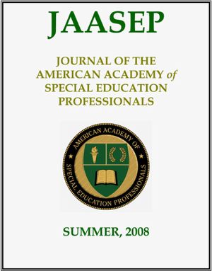 Special Education Editorial: Autism Should Be a Singular Discipline for Undergraduate Study