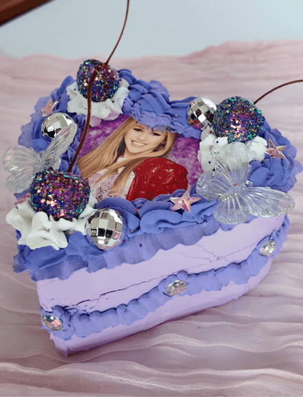 Hannah Montana Trinket Box | Medium Heart-Shaped Wooden Keepsake Box