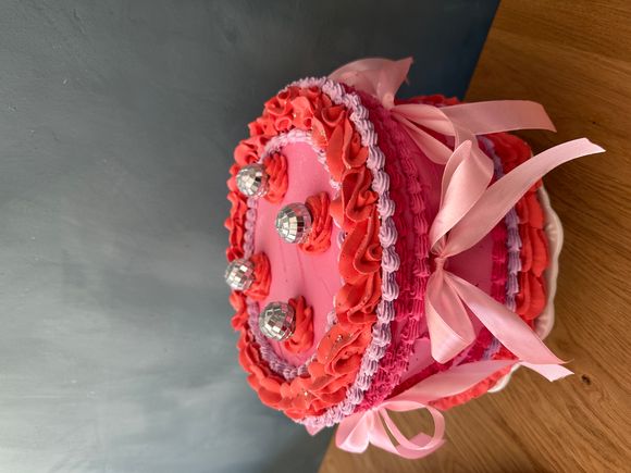 Disco Large Round Display Cake