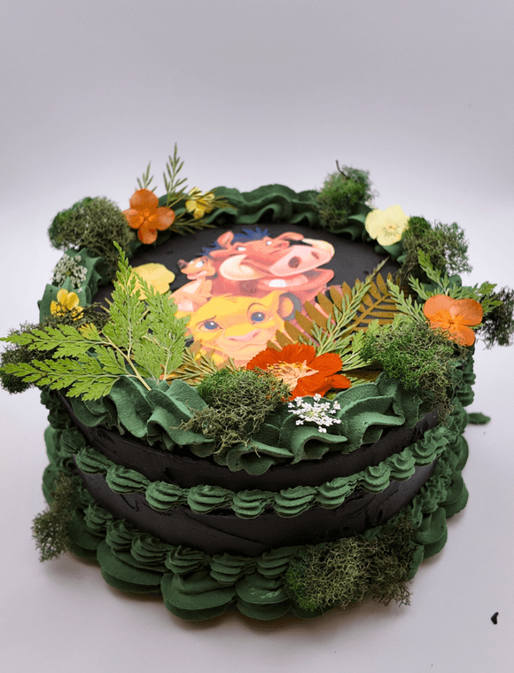 Lion King-Inspired Round Medium Display Cake