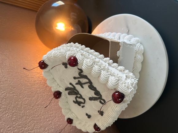Til Death Heart Large Display Cake