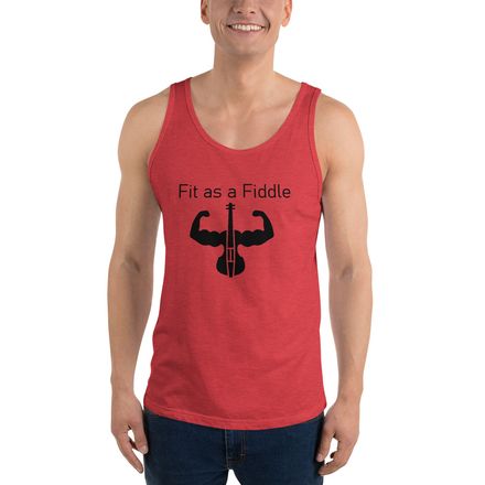 Fit As A Fiddle Boyfriend Tank Top Dark Fill