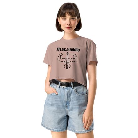 Fit As A Fiddle Womens Crop Top