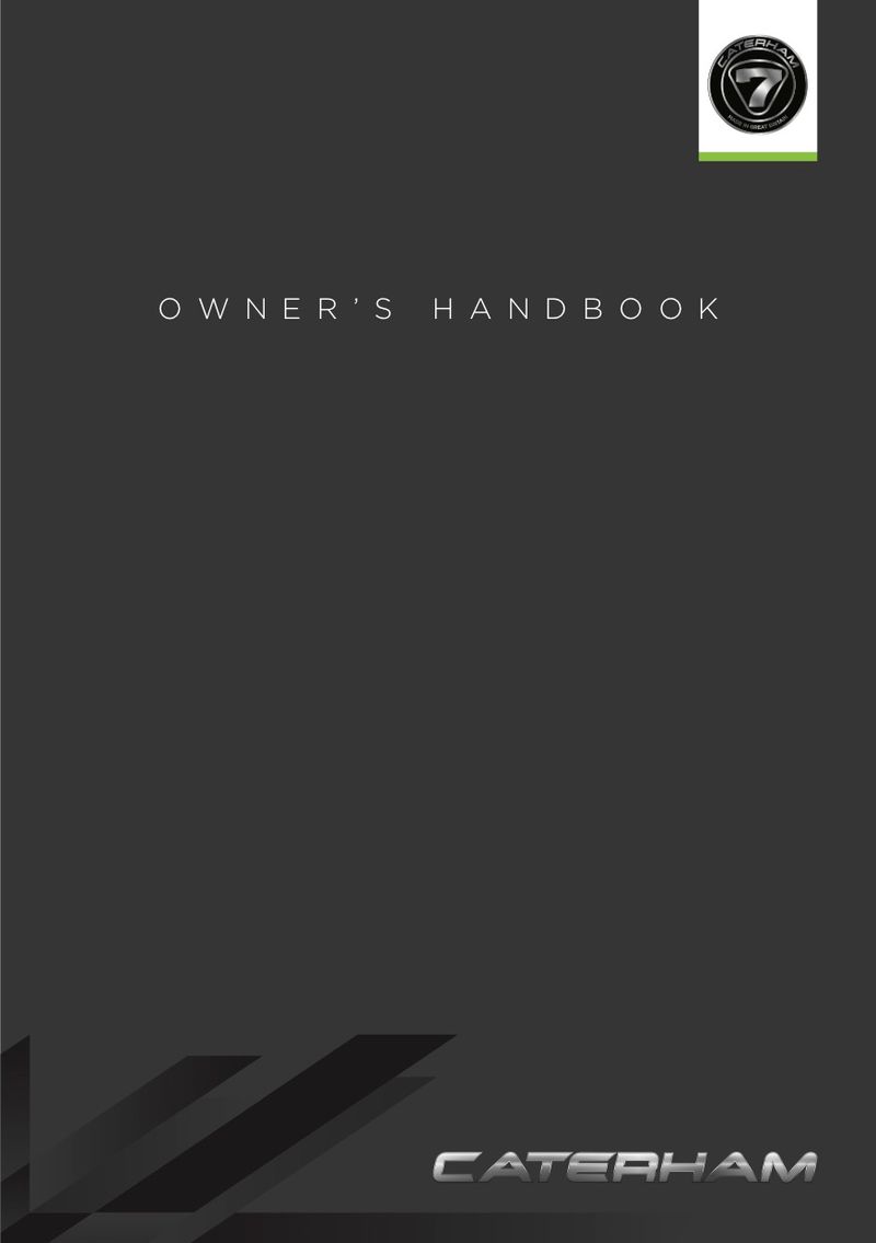 Caterham Owners Manuals