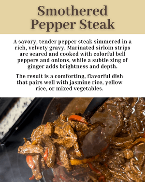 Smothered Pepper Steak 